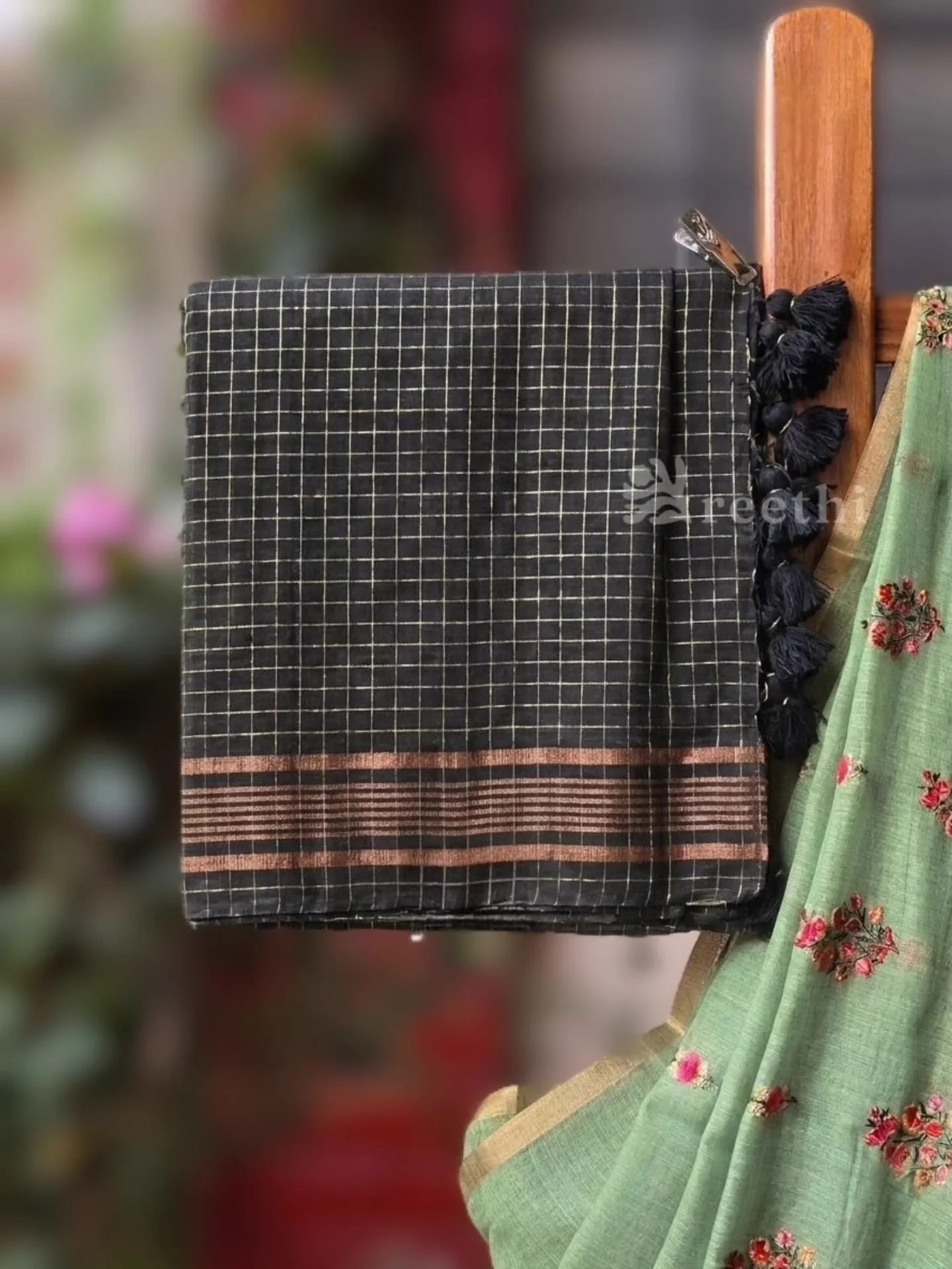 Handcrafted Organza Saree