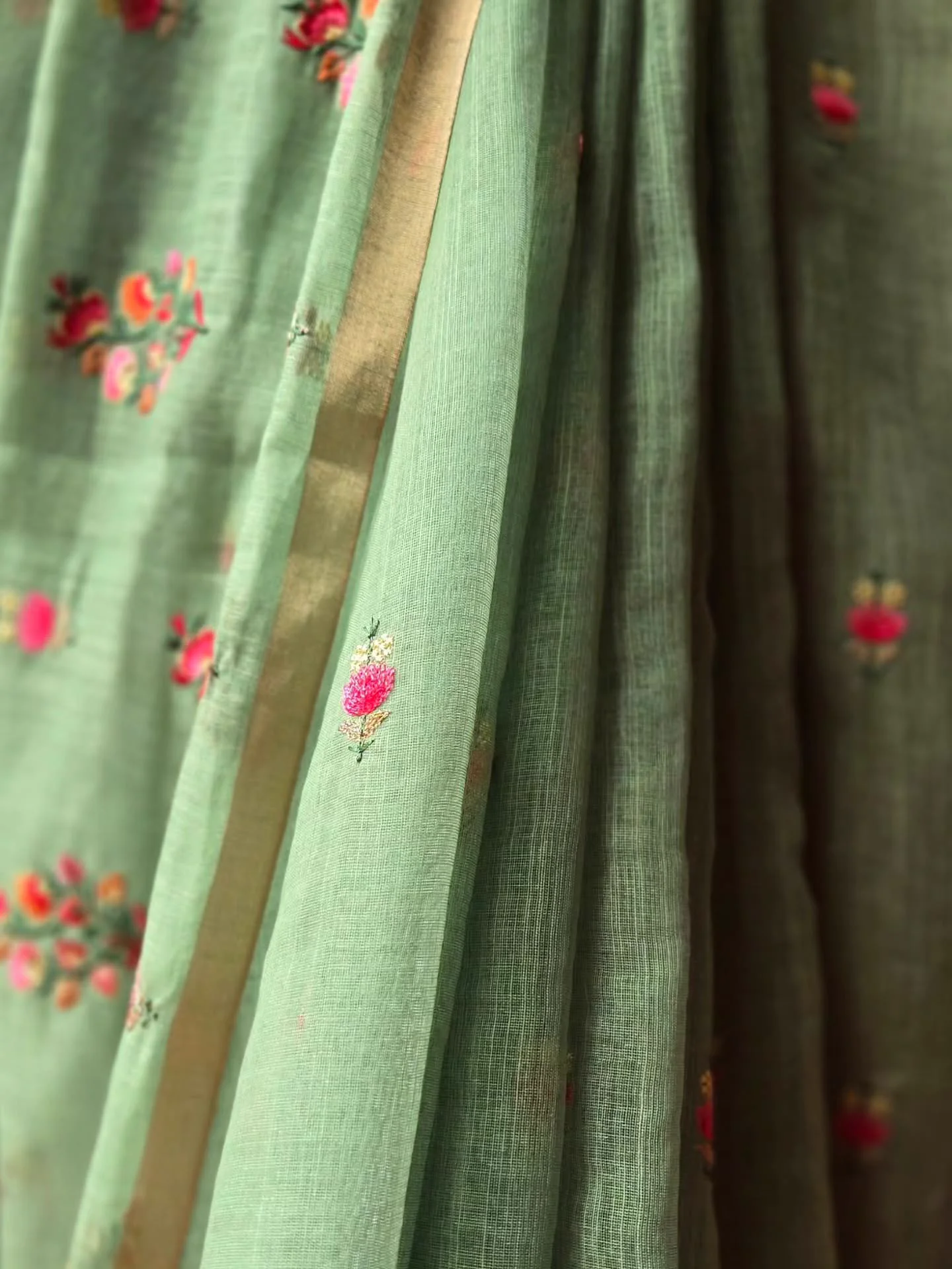 Handcrafted Organza Saree