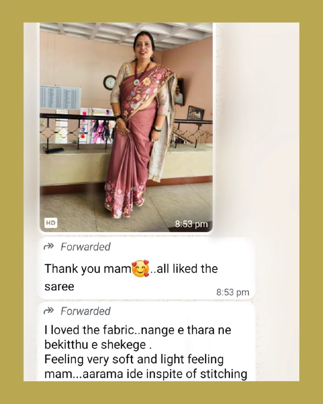 Handcrafted Organza Saree