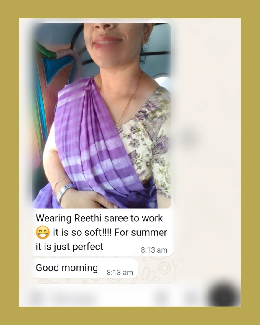 Handcrafted Organza Saree