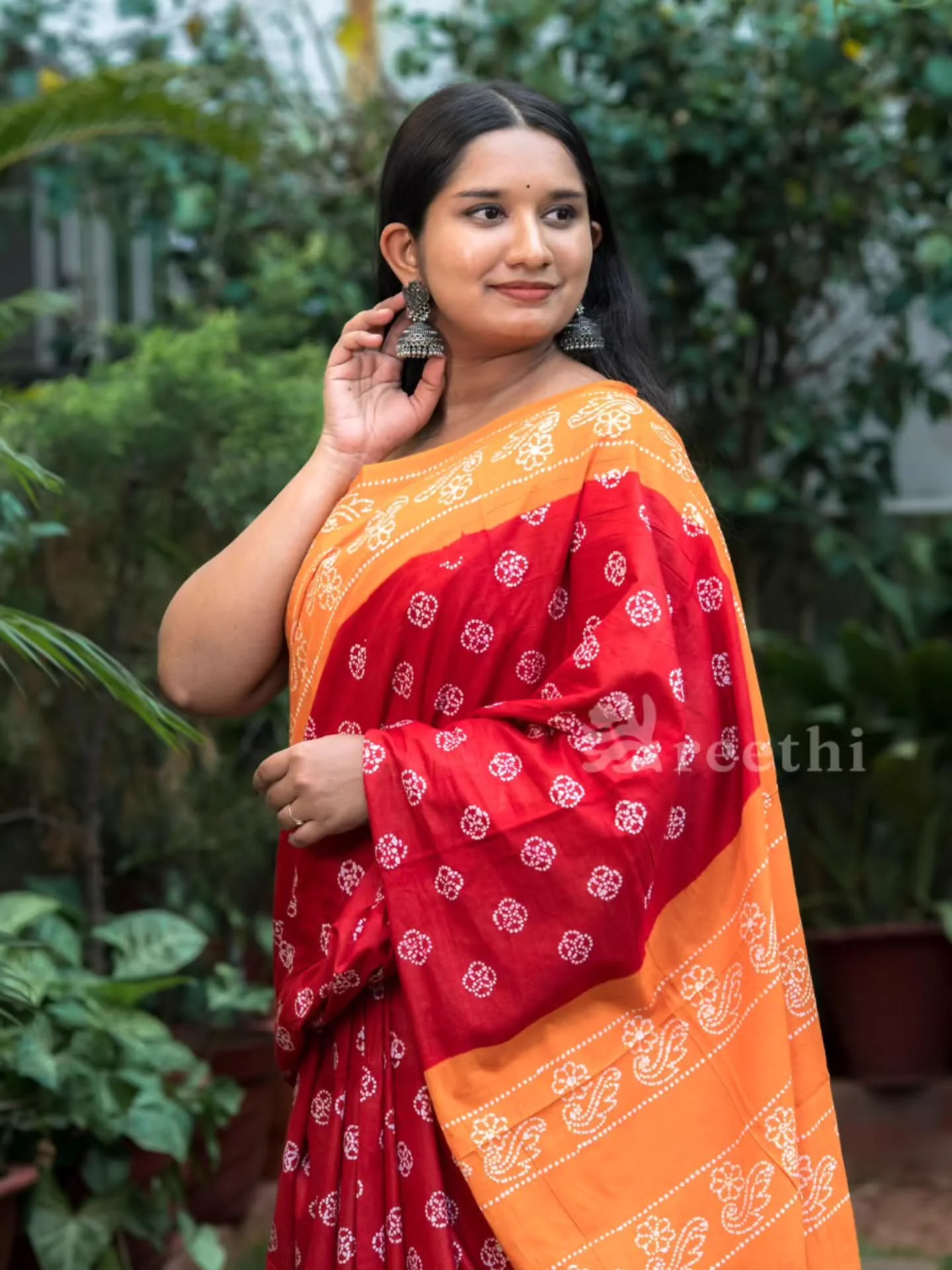 Handcrafted Organza Saree